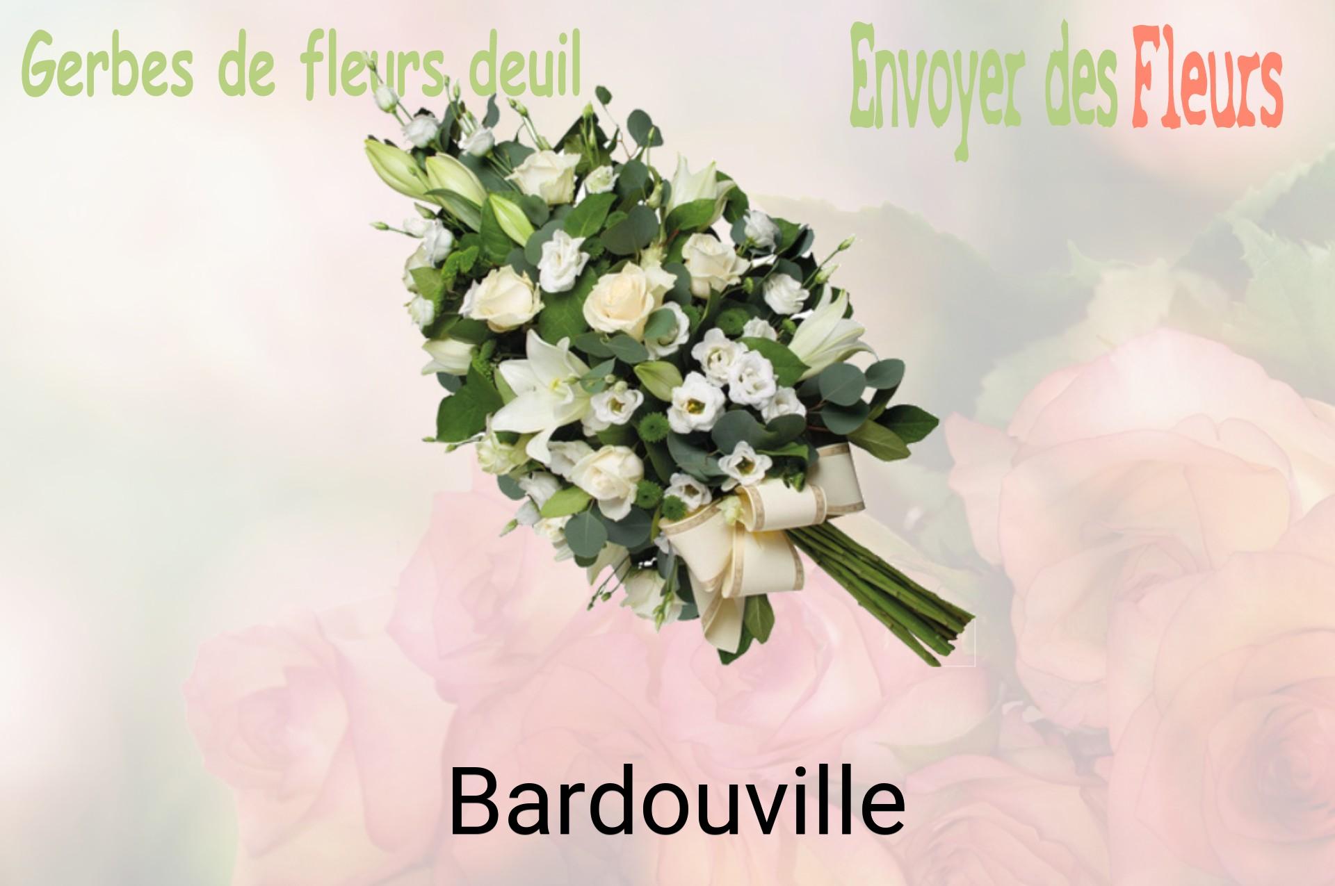 Gerbe de fleurs de deuil livrée à Bardouville